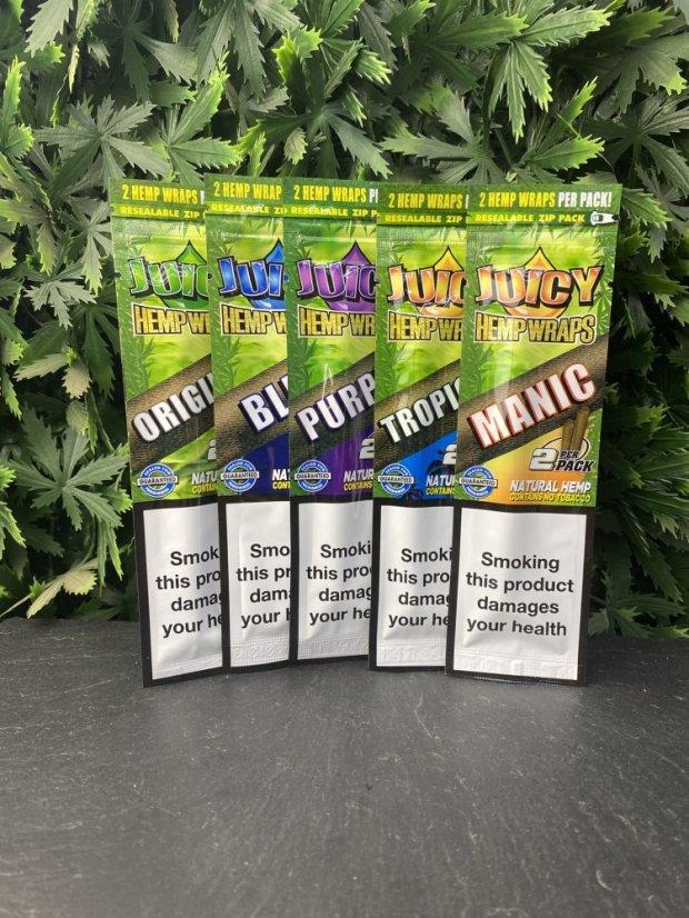 Konopné Blunty Juicy Jay's Hemp Wraps - Příchuť: Purple