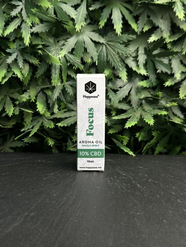 Konopný Olej Happease CBD Aroma Oil 10% - Varianta: Focus