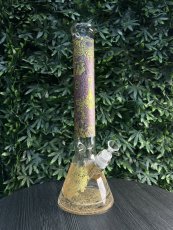 Skleněný Bong Limited Edition Beaker Series Red/Gold 42 cm